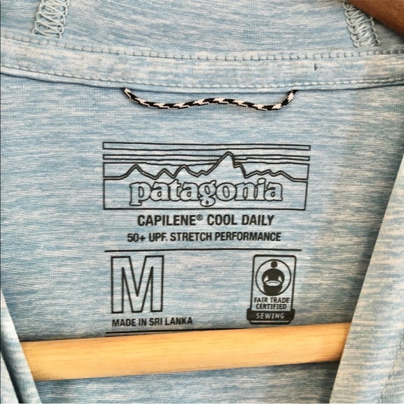 Patagonia Capilene Cool Daily Hoodie Men's Size medium Abalone Blue - Picture 4 of 6